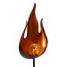 Садовый штекер "Пламя" с солнечным модулем, металл, В 90 см